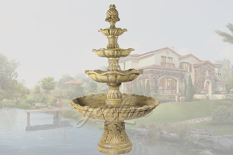 Decorative antique garden bronze tired fountains for sale