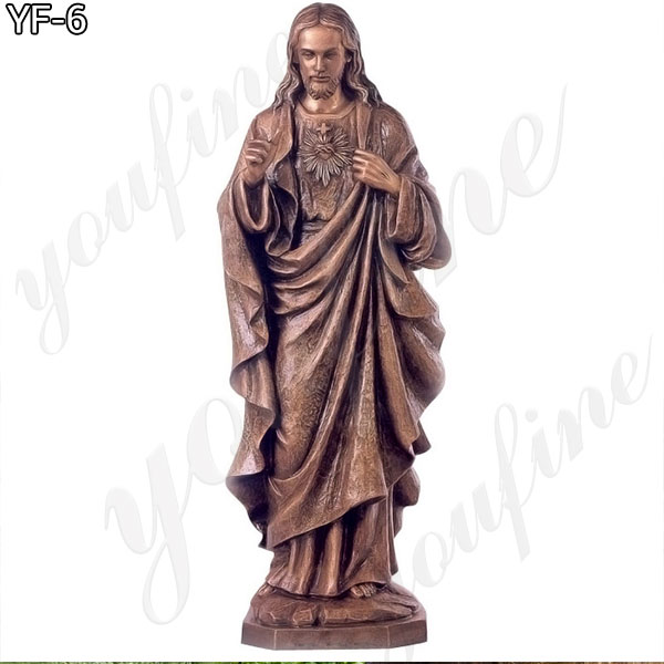 Holy Life Size Bronze Jesus Statue for Church
