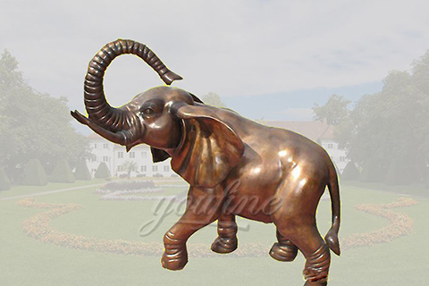 Outdoor western style bronze elephant statues