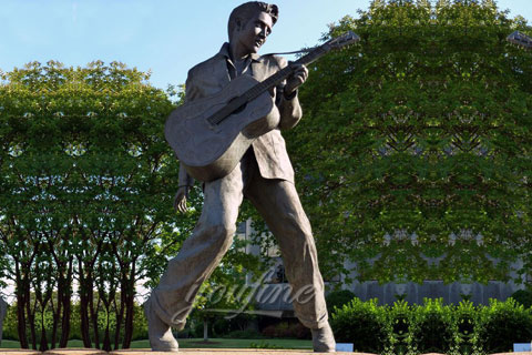 Life Size Famous Bronze Elvis Presley Statue for outdoor decor