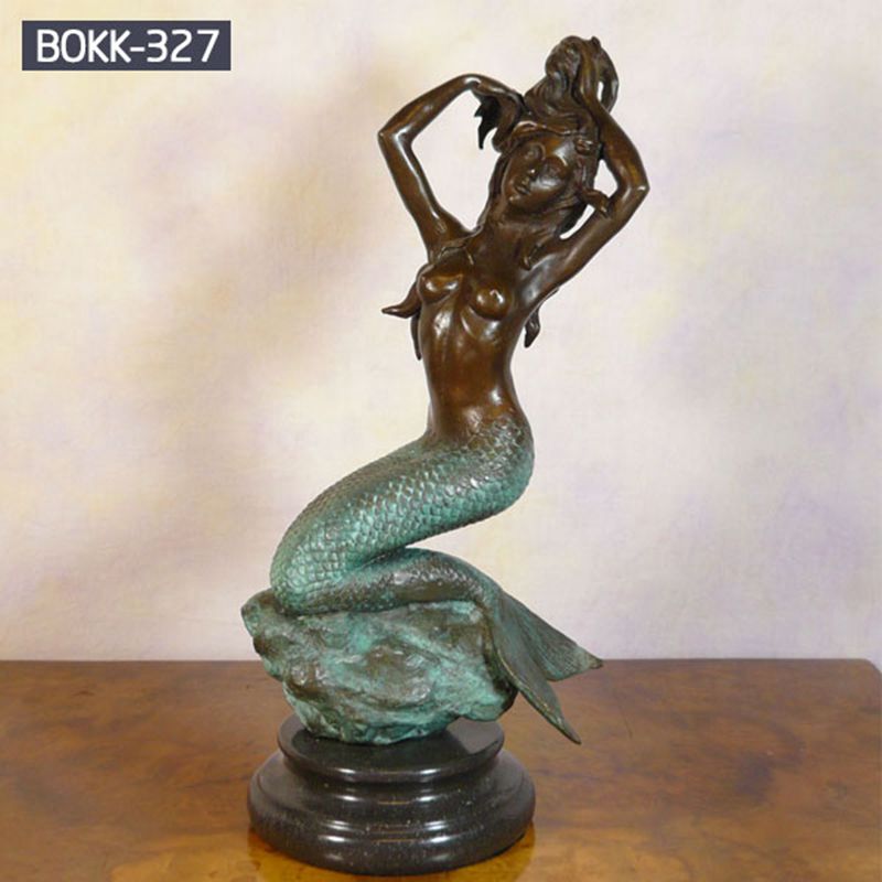 Customized Decorative Bronze Mermaid Sculpture for Garden BOKK-327