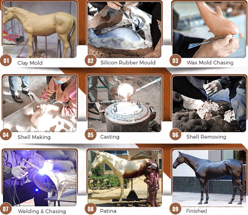 Large Winged Bronze Eagle Statue for Outdoor Decoration BOKK-338