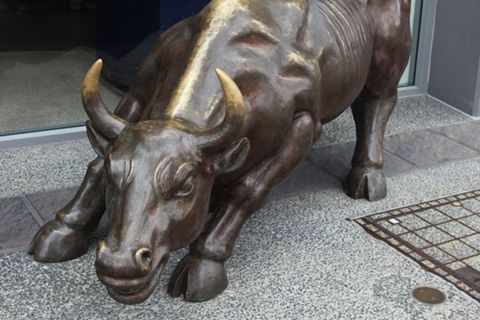 Customized Life Size Bronze Bull Statue for Sale BOKK-350