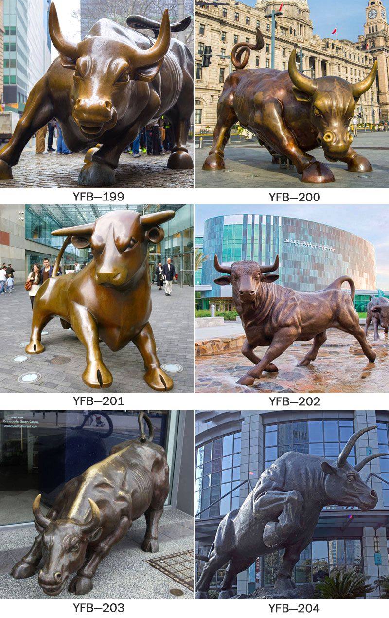 Customized Life Size Bronze Bull Statue for Sale BOKK-350