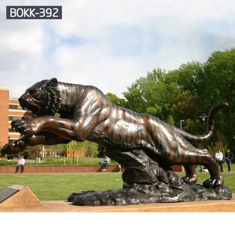  Life Size Bronze Tiger Statue for Outdoor Decoration BOKK-392