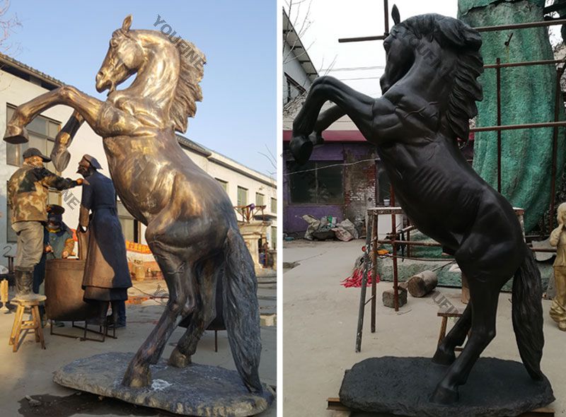 Hot Sale Vintage Bronze Horse Sculpture for Outdoor Decoration BOKK-560