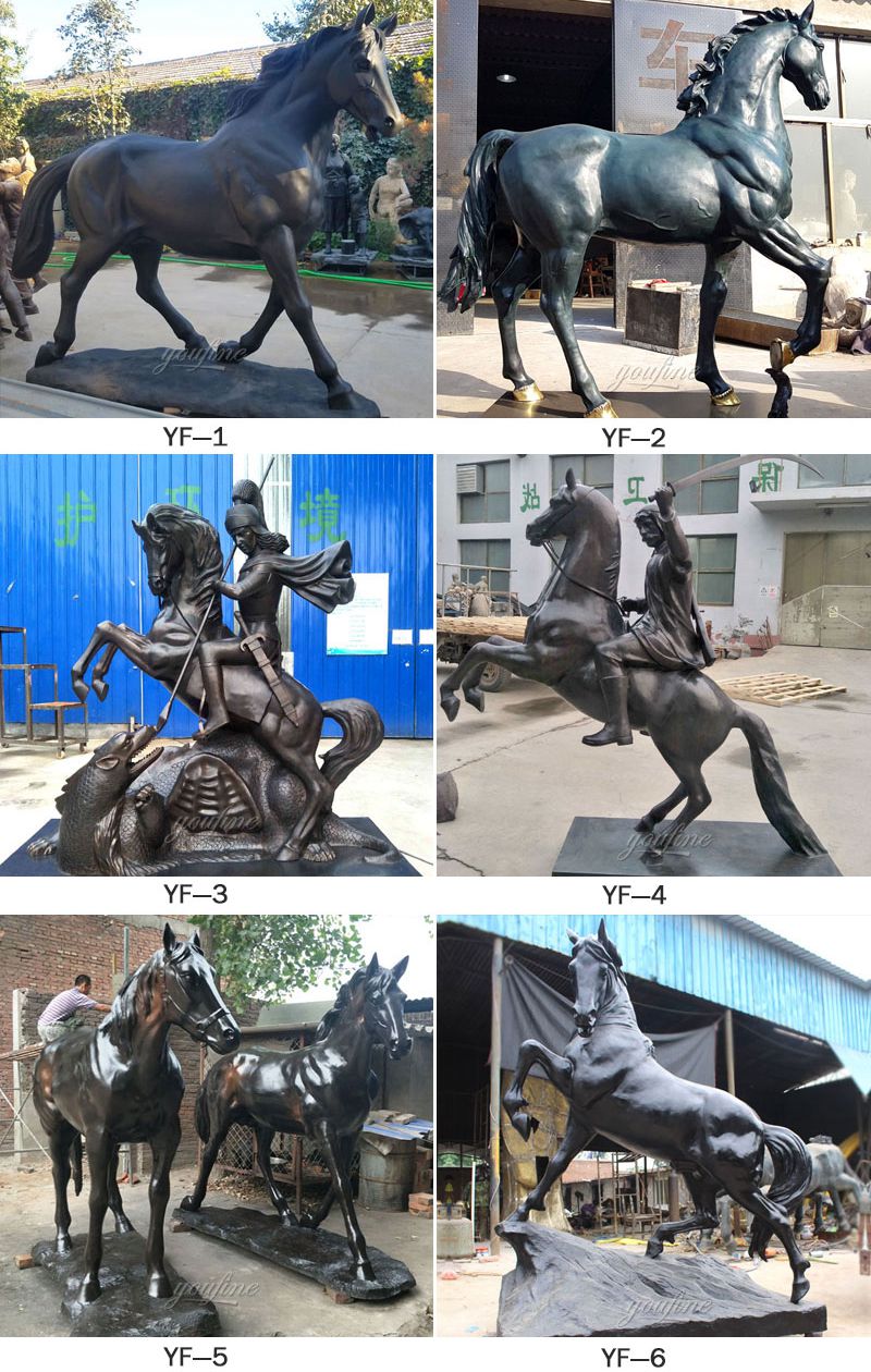 Hot Sale Vintage Bronze Horse Sculpture for Outdoor Decoration BOKK-560