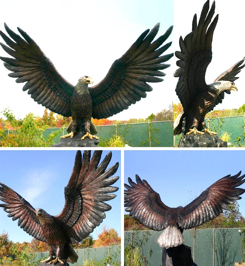 Life Size Bronze Eagle State for Outdoor Decoration BOKK-682