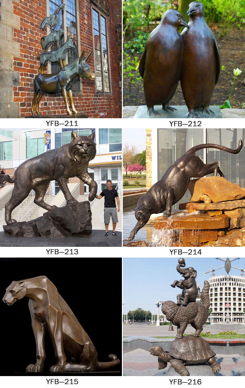 Large Bronze Leopard Statue for Outdoor Decoration BOKK-721