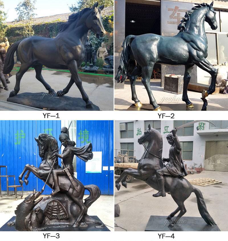 Classic Design Outdoor Decoration Bronze Horse Statue for Sale BOKK-644