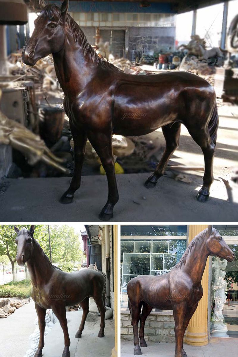 Classic Design Outdoor Decoration Bronze Horse Statue for Sale BOKK-644