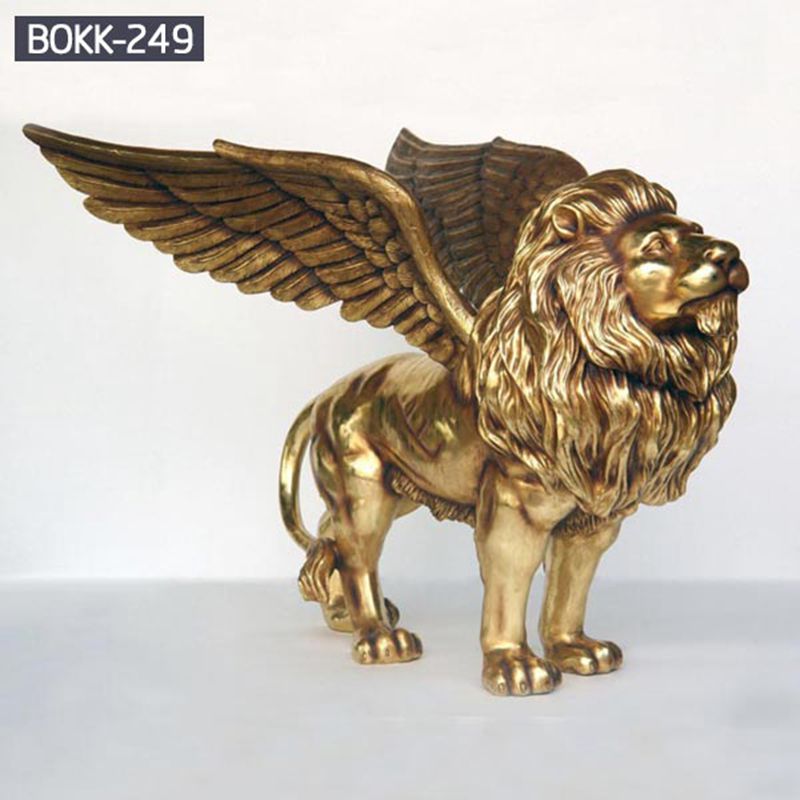 Large Bronze Flying Lion Statue from Factory Supply BOKK-249