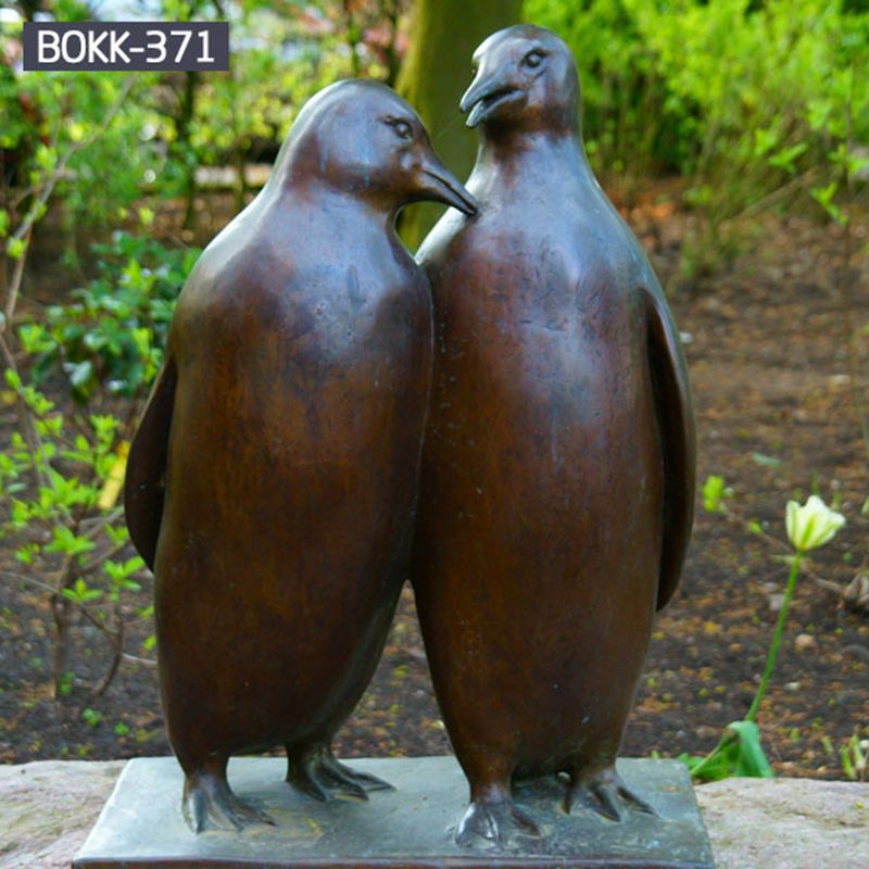 Customized Casting Bronze Penguin Sculpture for Garden BOKK-371