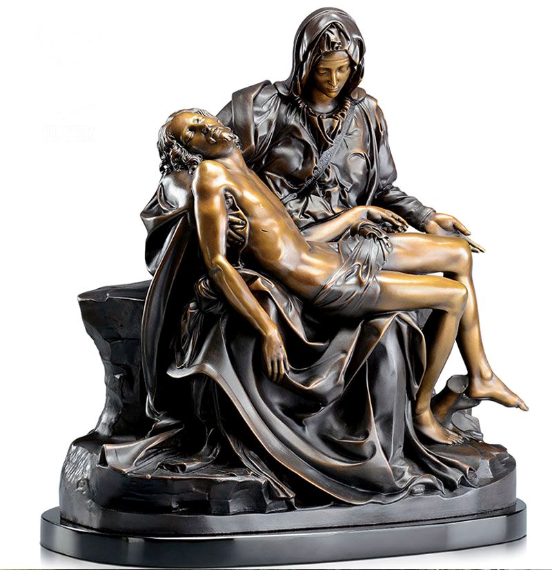 Famous Michelangelo Pieta Statue of Mary Holding Jesus Bronze Religious Statue BOKK-613