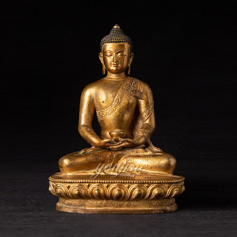 Support Customized Golden Bronze Buddha Statue Online Sale BOKK-714