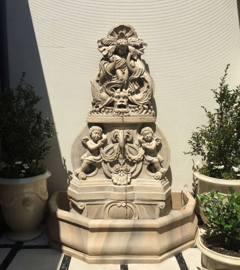 The Feedback of Exquisite Resin Angel Wall Fountain