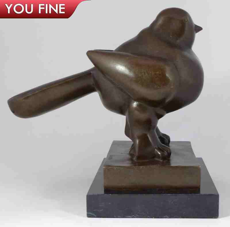 Hot Product Fernando Botero sculpture Cute Bronze Fat Bird Statue