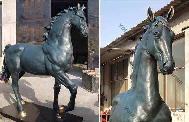 New Popular Bronze Life Size Horse Skeleton Statue for Sale