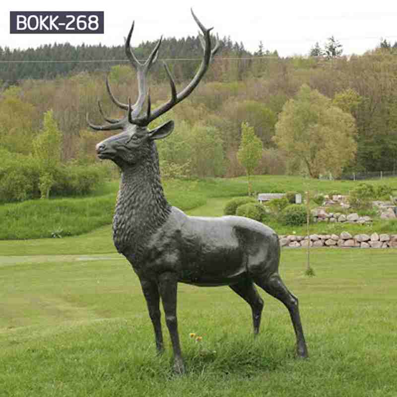 Customized Garden Decor Bronze Deer Statue Online Sale BOKK-268