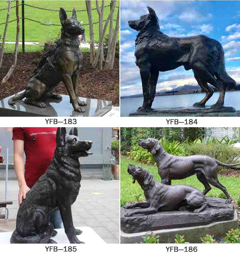 Exquisite Casting Bronze Dog Statue Animal Sculpture for Sale BOKK-315