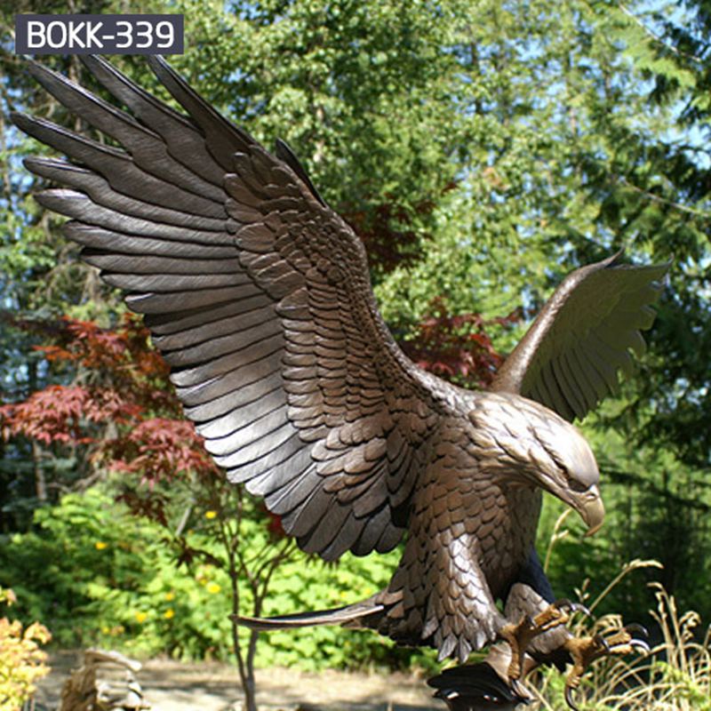 Customized Life Size Bronze Eagle Statue from Factory BOKK-339