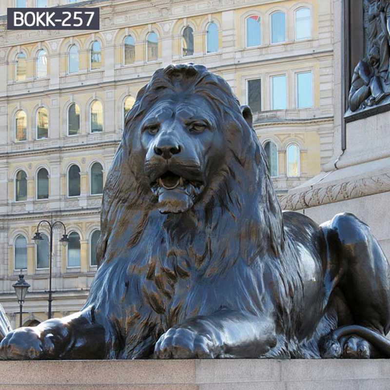 Hot Sale Classic Cast Bronze Lion Sculpture for Outdoor Decor BOKK-257