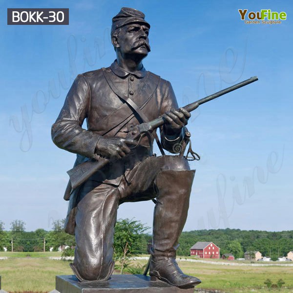Life Size Bronze Gettysburg War Soldier Statue