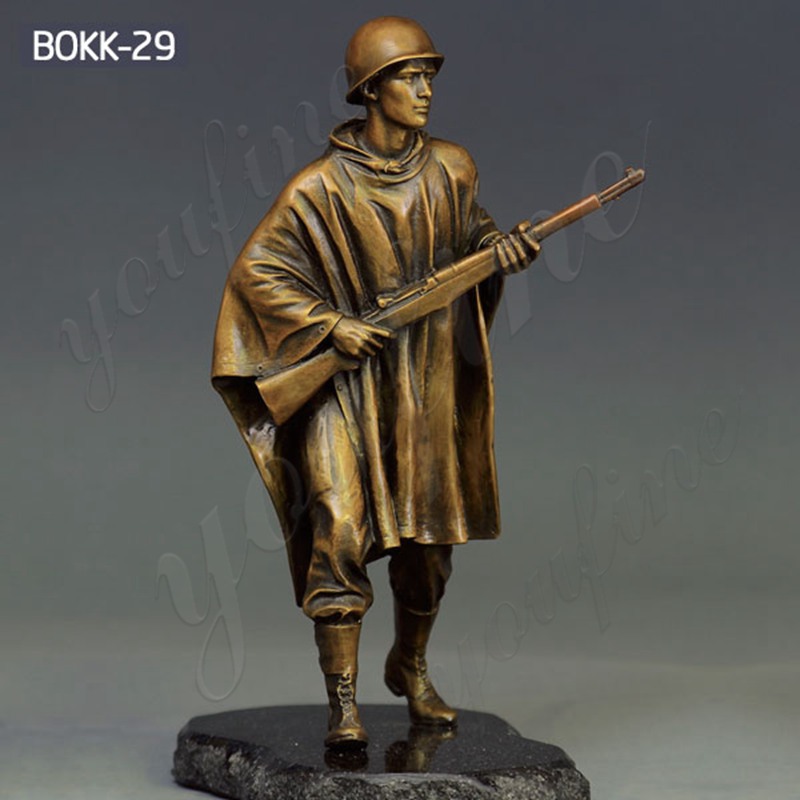 Outdoor Life Size Bronze Memorial Military Soldier Sculpture Supplier