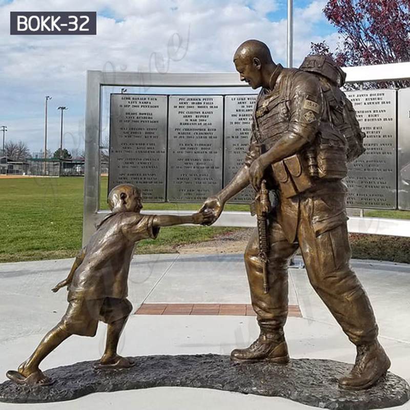 Where to Buy Bronze Memorial Sgt. Dan Brown Soldier