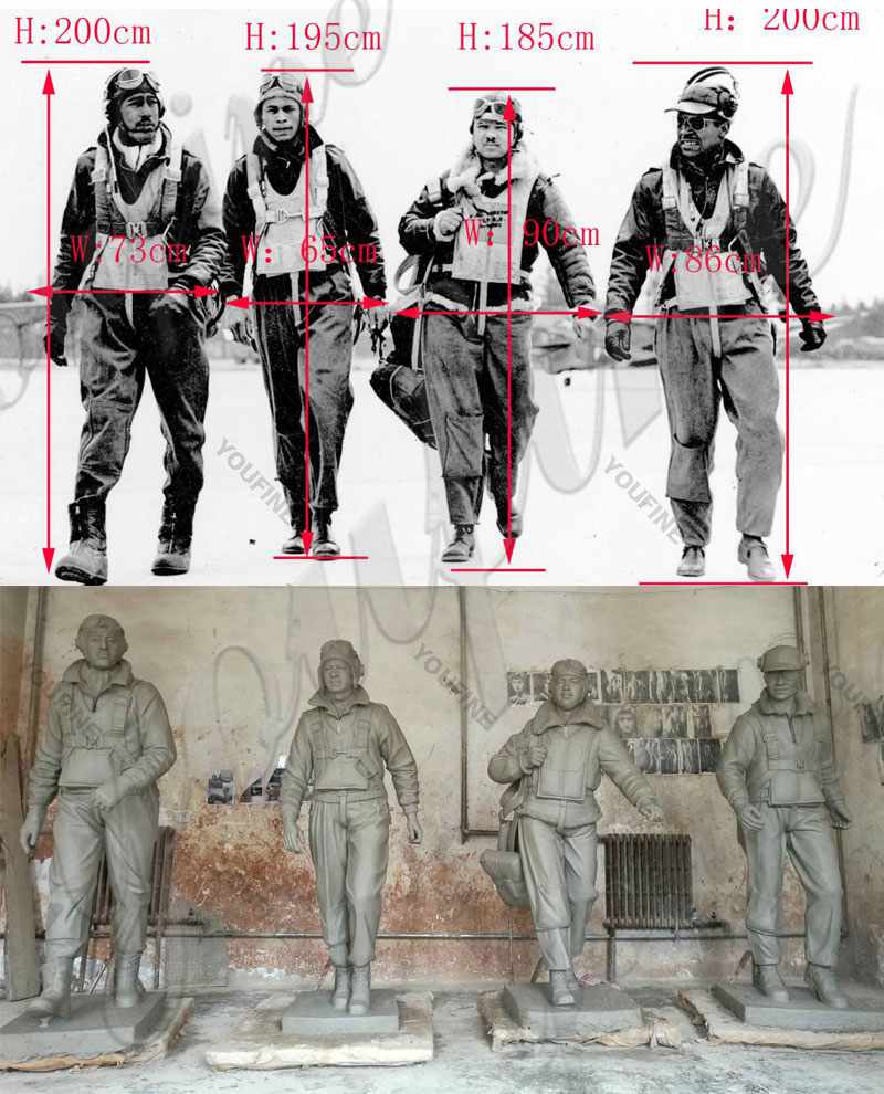 Life Size Customized Memorial Soldier Outdoor Standing Bronze Statue for Sale BOKK-46