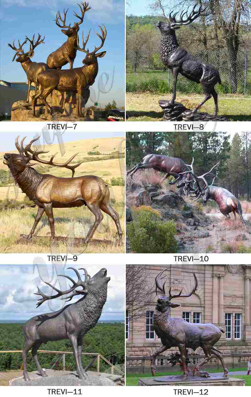 Outdoor Casting Life Size Bronze Elk Statue forOutdoor Casting Life Size Bronze Elk Statue for