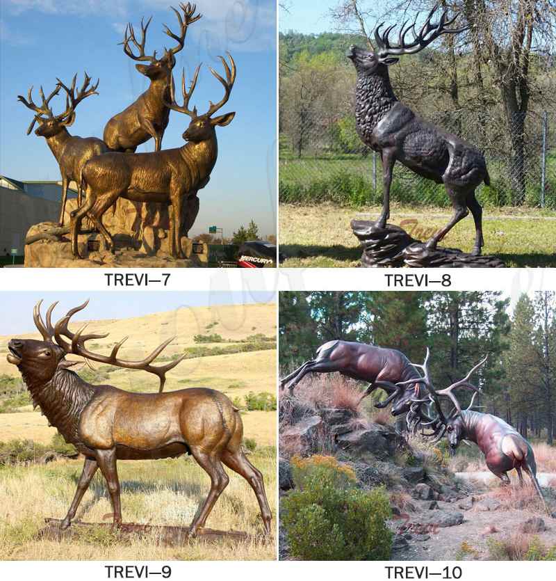 Casting Life Size Bronze Elk Statue for Sale BOKK-276