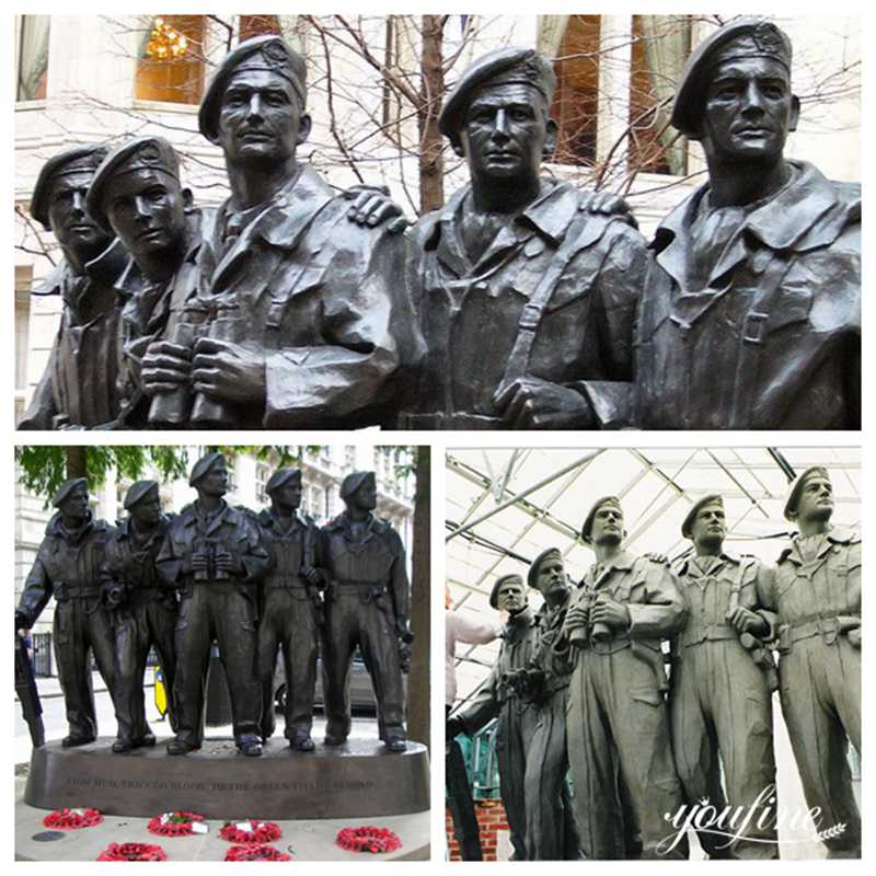 bronze soldier statues