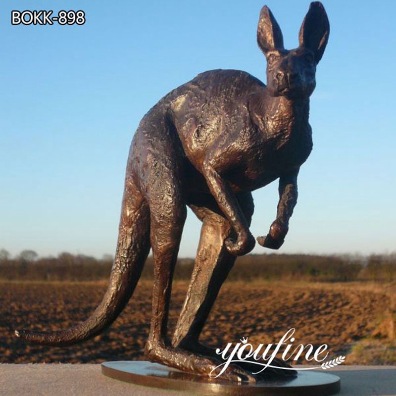 Bronze Kangaroo Statue