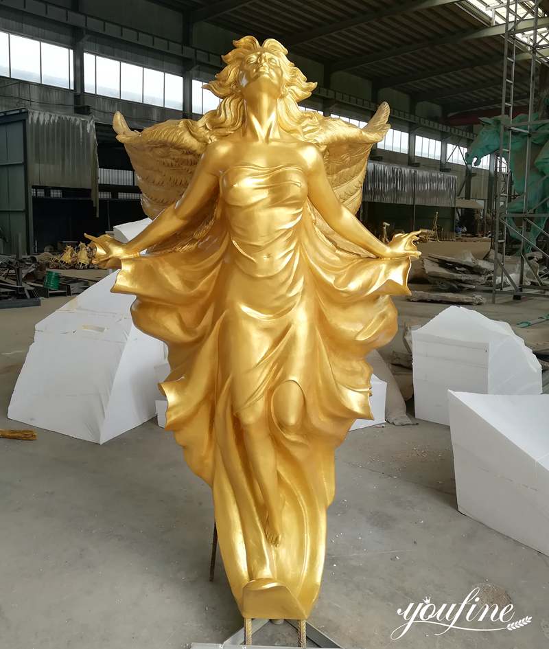 bronze angel statue for garden