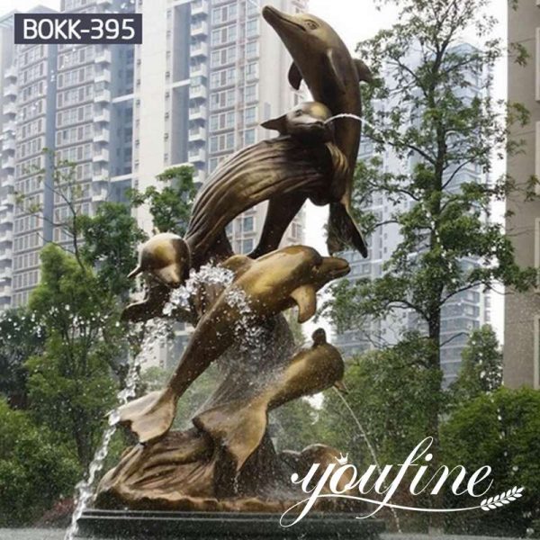 bronze statue of dolphin-YouFine Sculpture