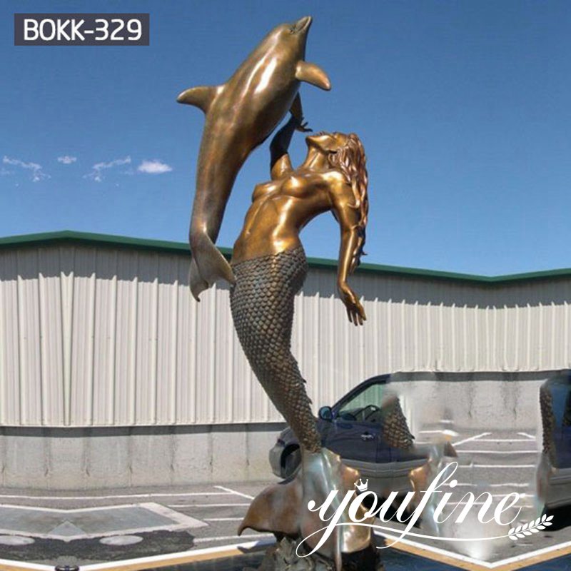 dolphin water fountain-YouFine Sculpture
