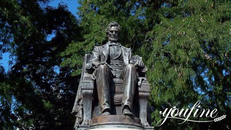 seated Lincoln statue-YouFine Sculpture