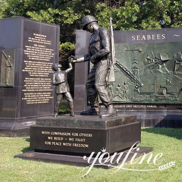 bronze military soldier statue-YouFine Sculpture-1