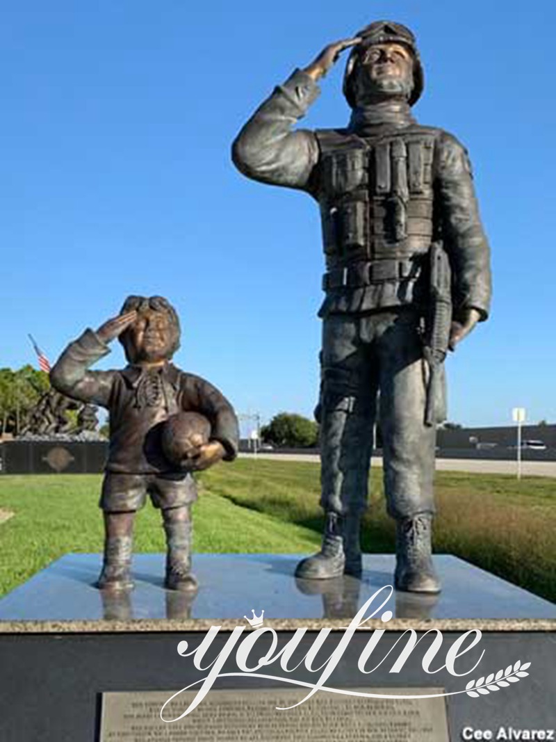 bronze soldier statue outdoor-YouFine Sculpture