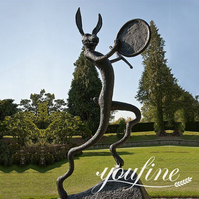 large rabbit statues of Barry Flanagan