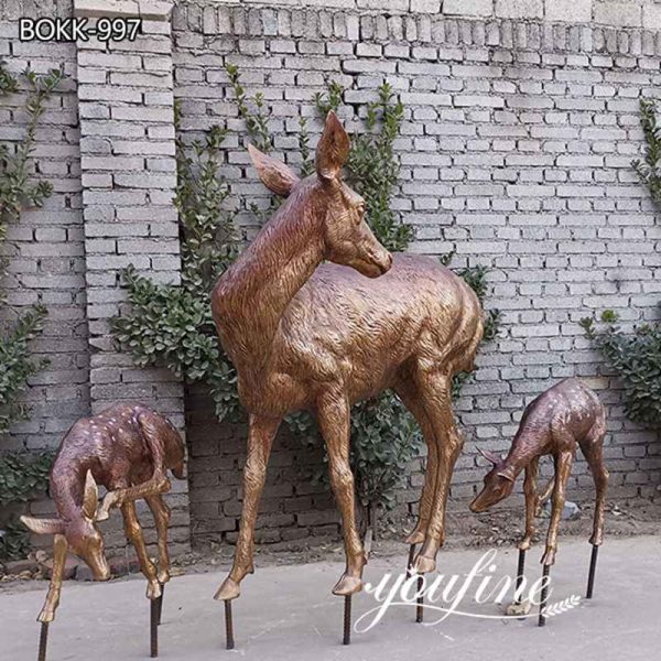 bronze deer sculpture (2)