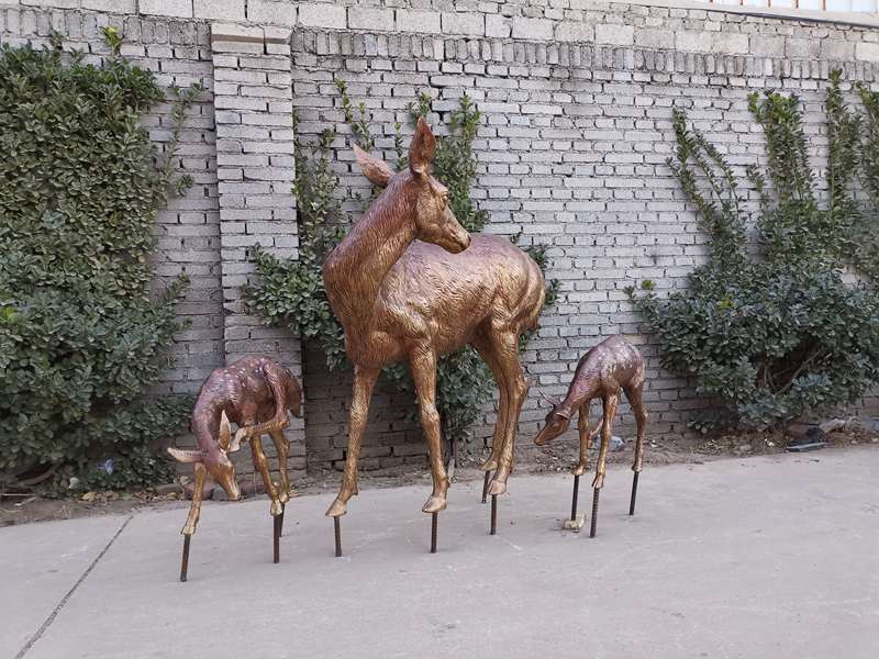 bronze deer sculpture (4)