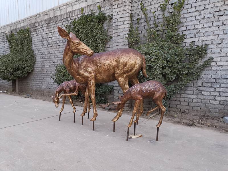 bronze deer sculpture (5