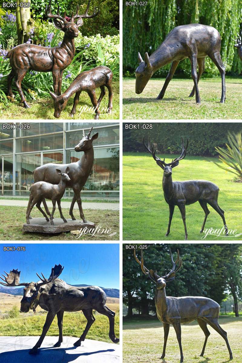 deer sculptures