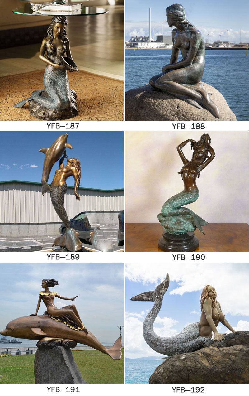 bronze mermaid statue forsale (2)
